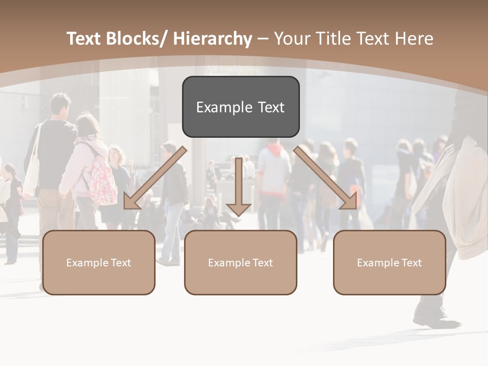 Stepping Men City PowerPoint Template
