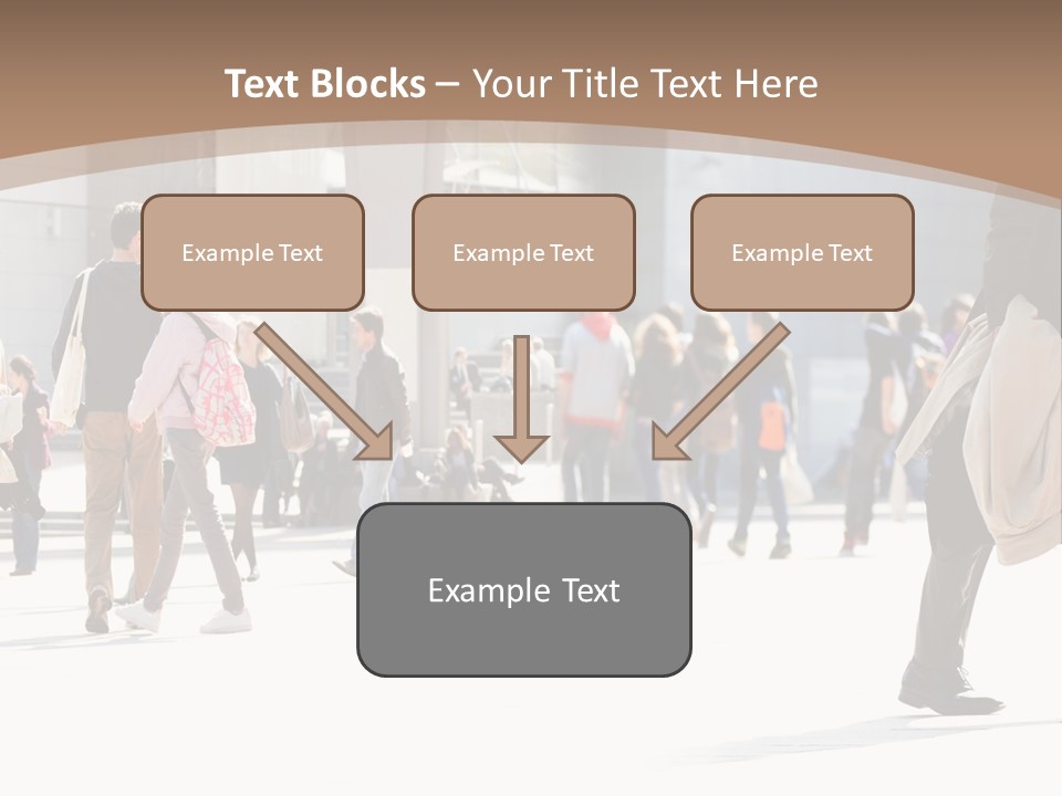 Stepping Men City PowerPoint Template