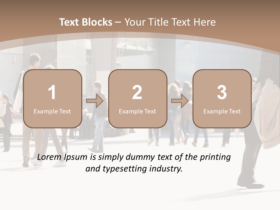 Stepping Men City PowerPoint Template