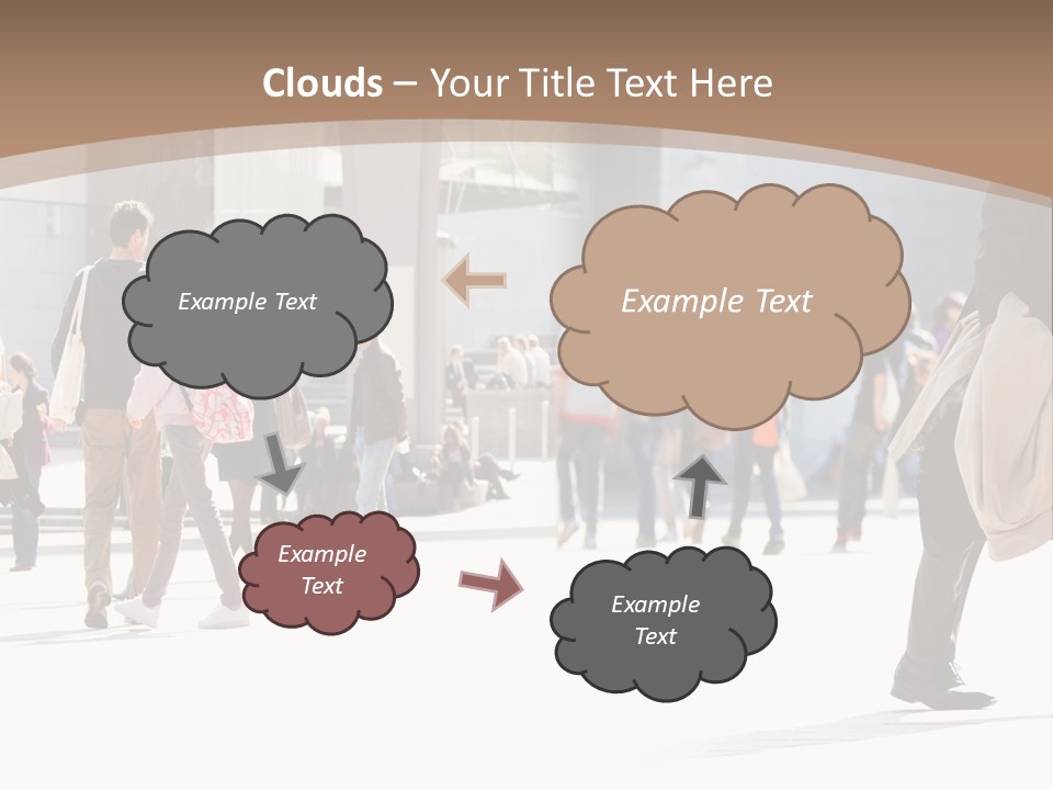 Stepping Men City PowerPoint Template