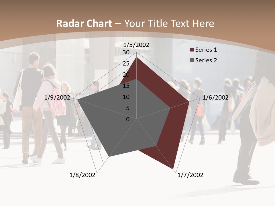 Stepping Men City PowerPoint Template