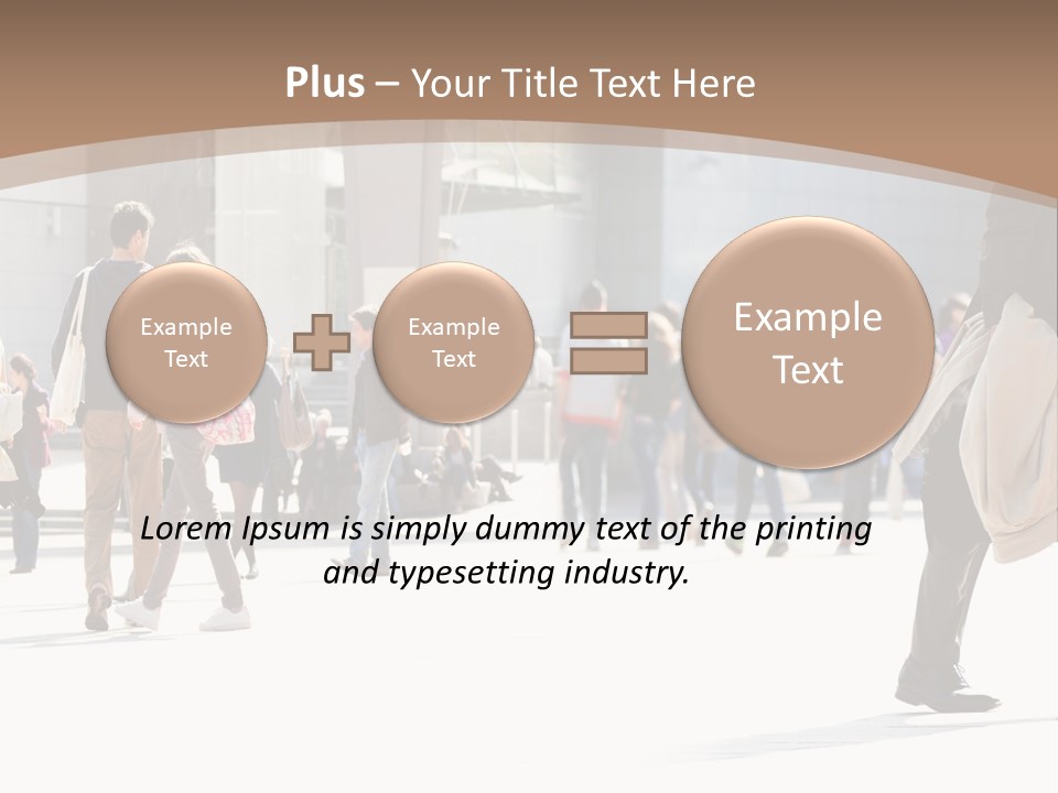 Stepping Men City PowerPoint Template