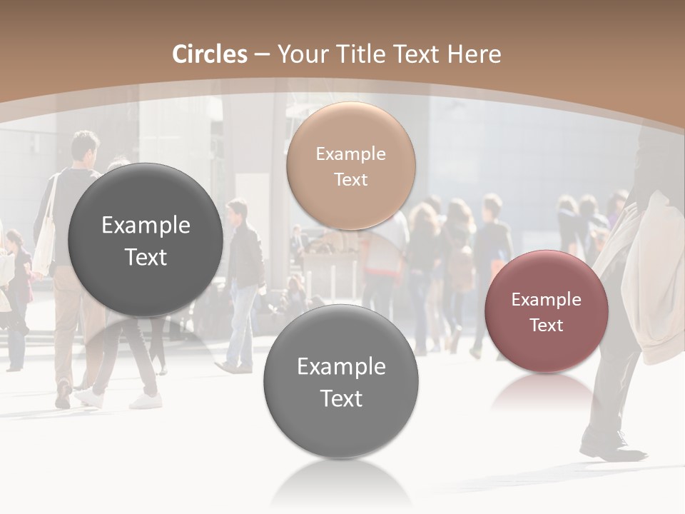 Stepping Men City PowerPoint Template