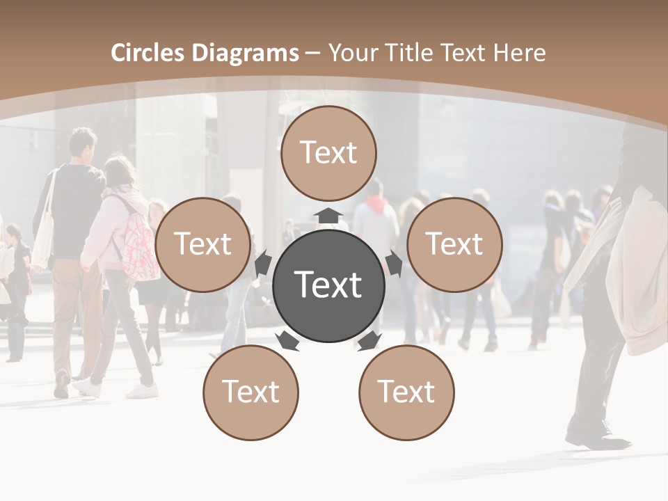 Stepping Men City PowerPoint Template