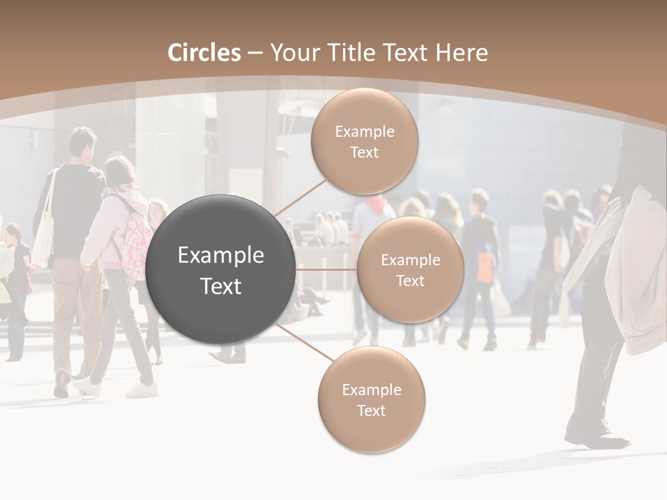 Stepping Men City PowerPoint Template
