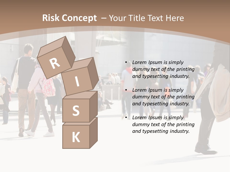 Stepping Men City PowerPoint Template