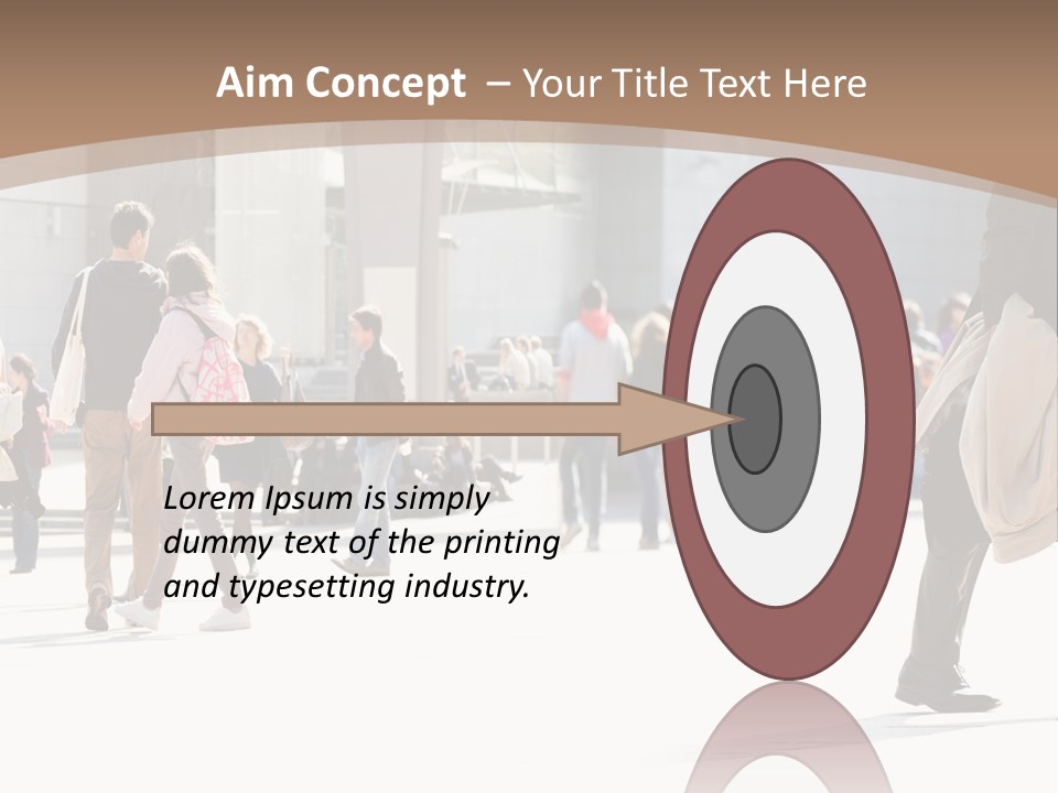 Stepping Men City PowerPoint Template