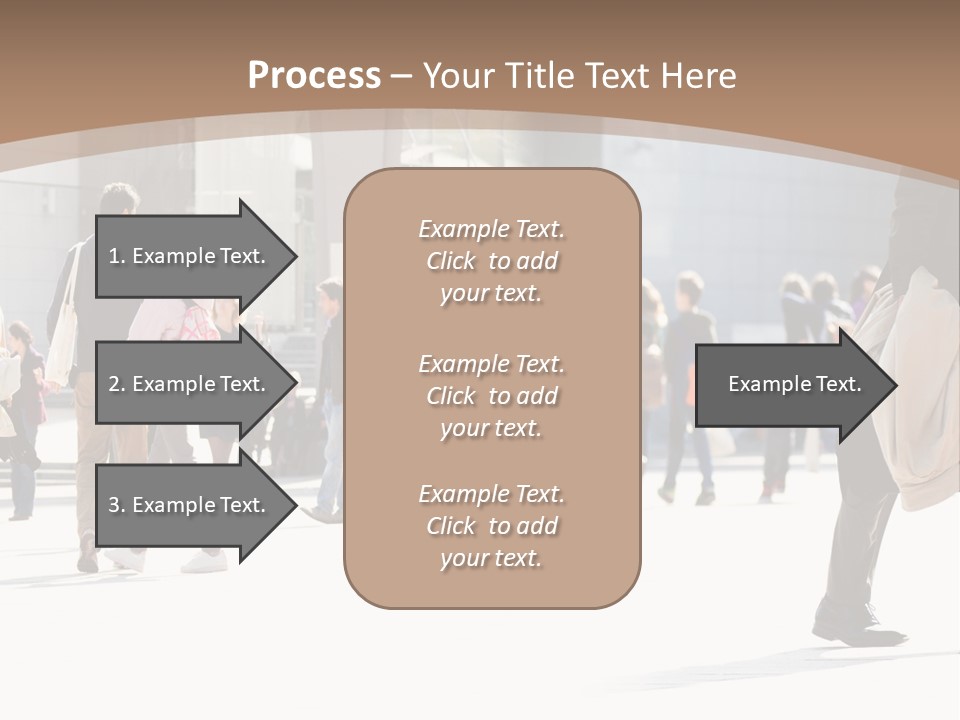 Stepping Men City PowerPoint Template