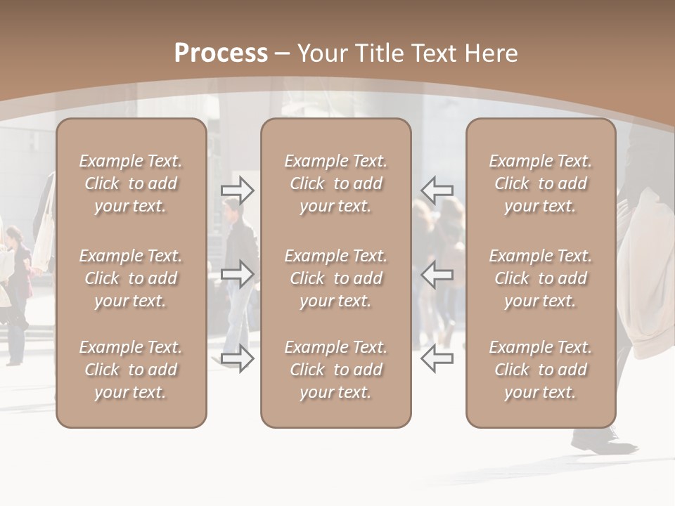 Stepping Men City PowerPoint Template