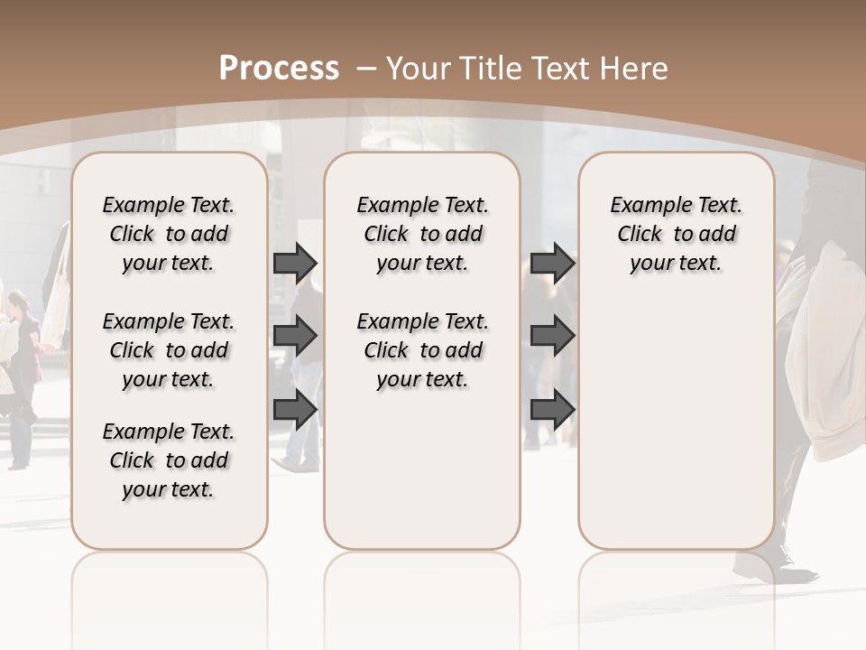 Stepping Men City PowerPoint Template