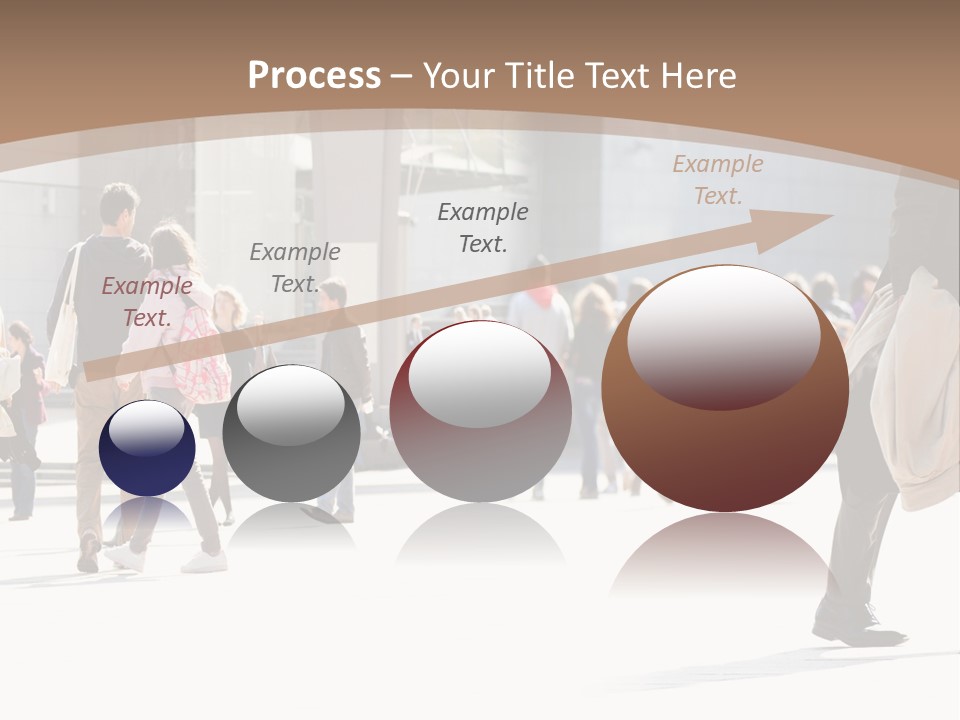 Stepping Men City PowerPoint Template