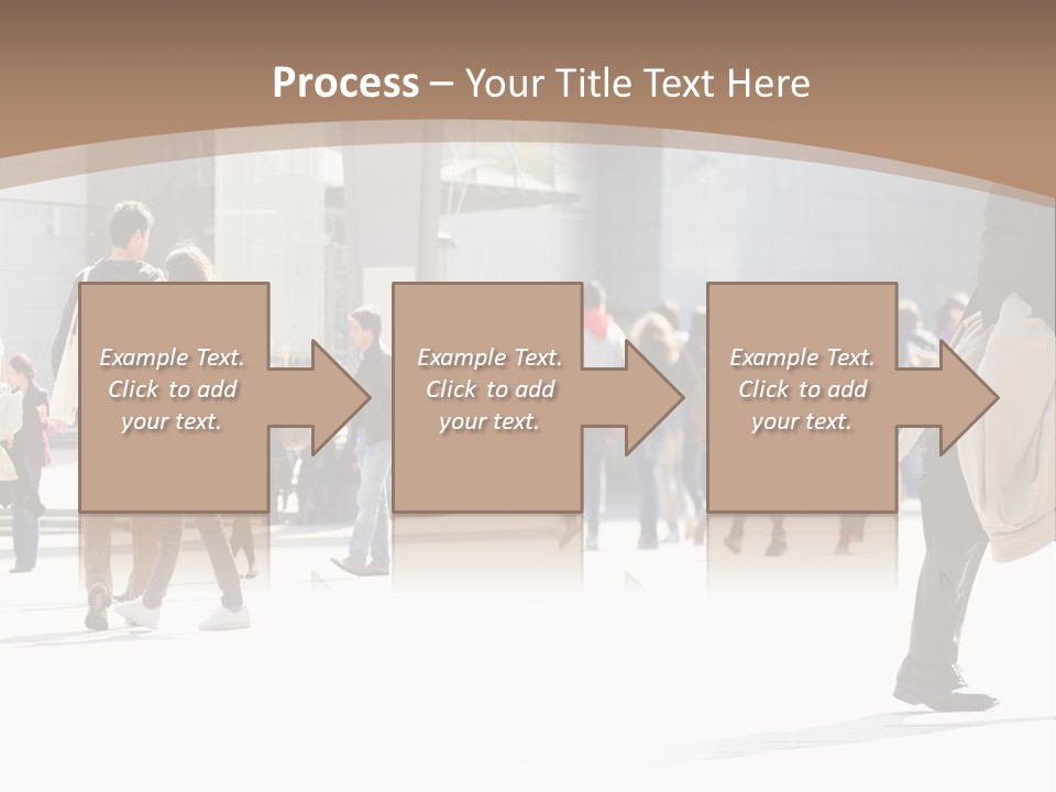 Stepping Men City PowerPoint Template