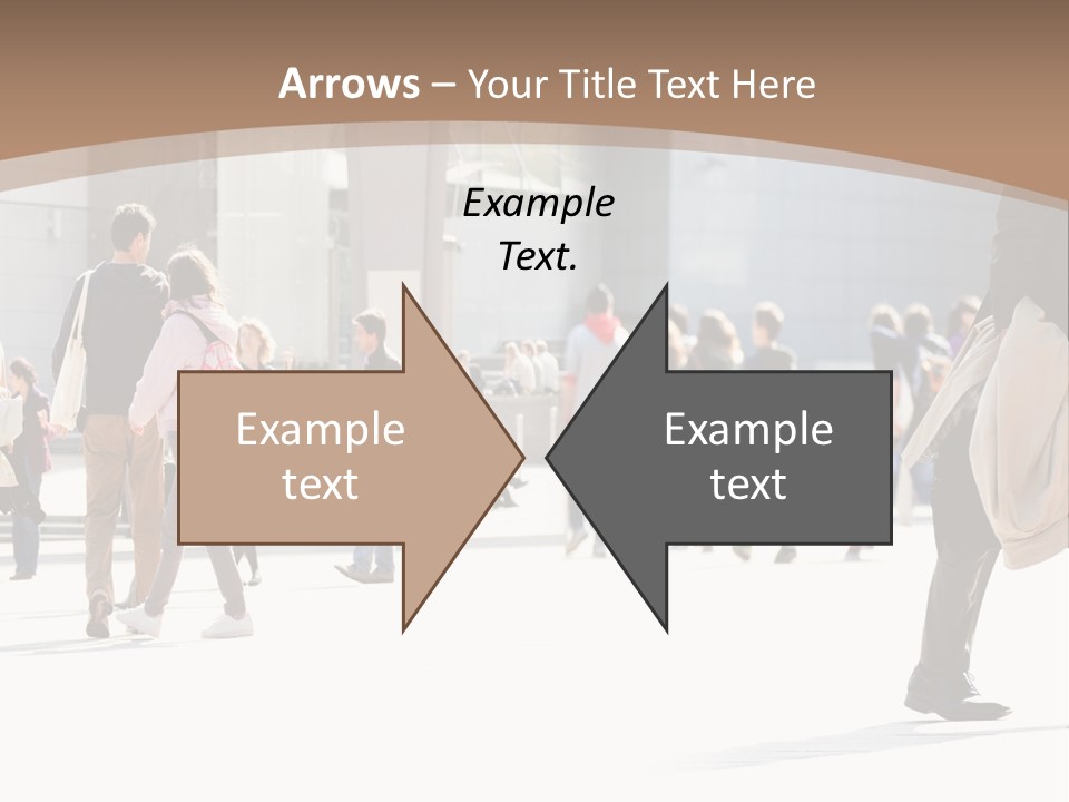 Stepping Men City PowerPoint Template
