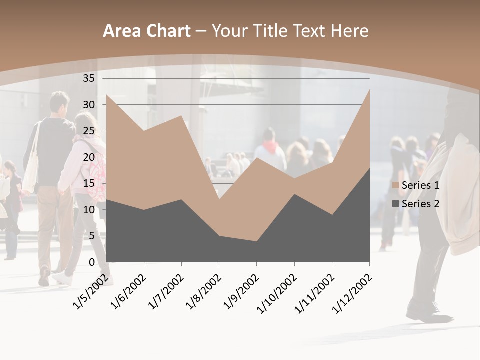 Stepping Men City PowerPoint Template