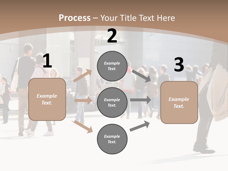 Stepping Men City PowerPoint Template