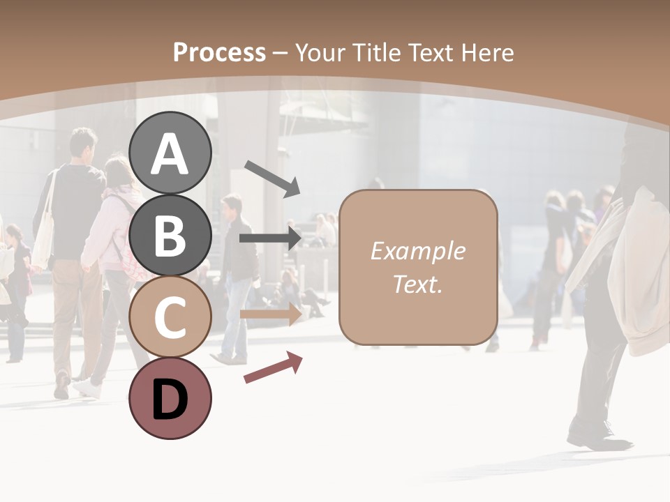 Stepping Men City PowerPoint Template