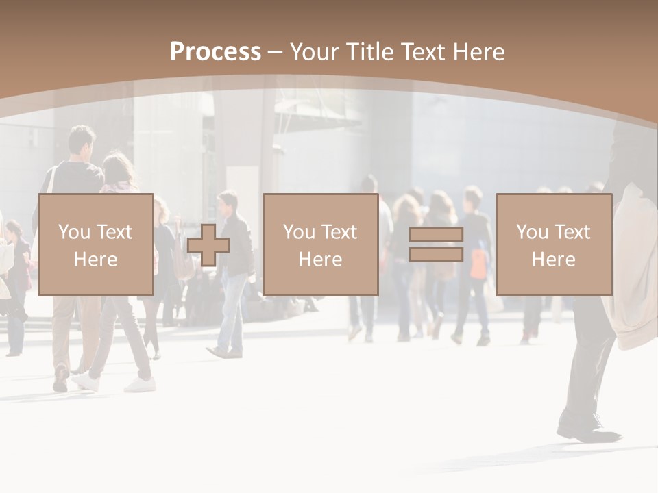 Stepping Men City PowerPoint Template