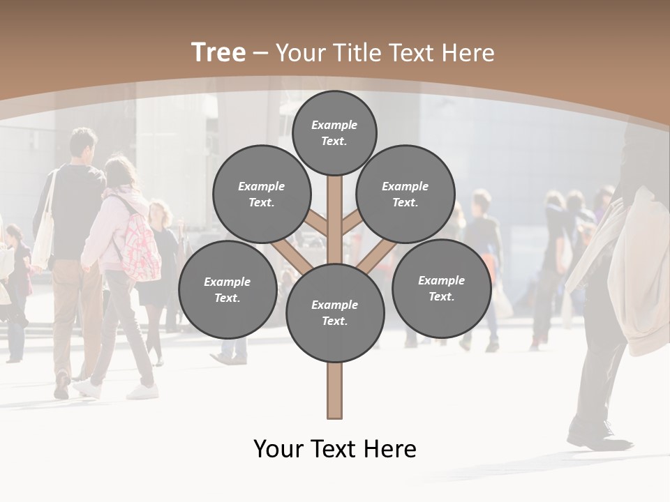 Stepping Men City PowerPoint Template