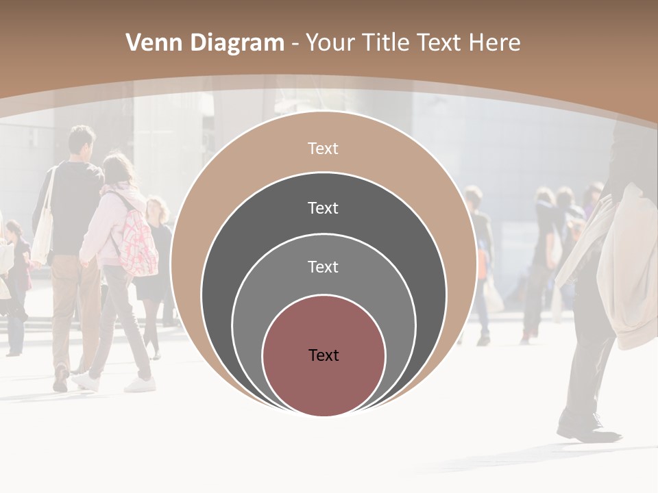 Stepping Men City PowerPoint Template