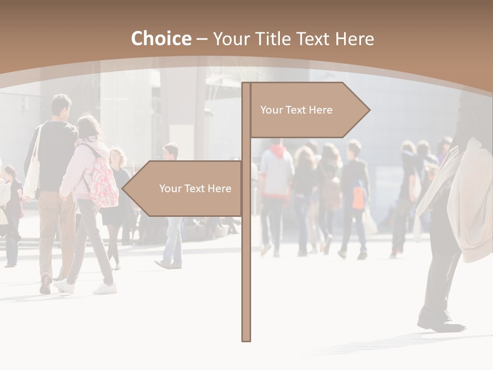 Stepping Men City PowerPoint Template