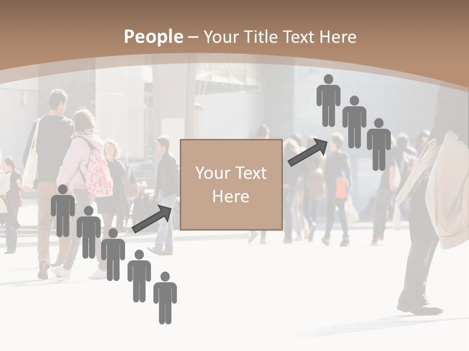 Stepping Men City PowerPoint Template