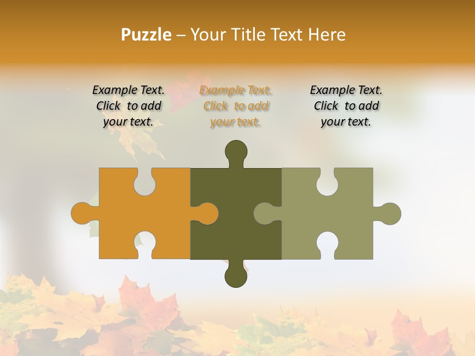 Bokeh Clean Seasonal PowerPoint Template