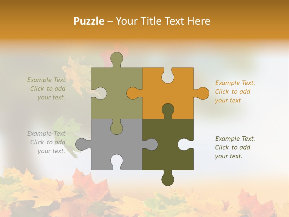 Bokeh Clean Seasonal PowerPoint Template