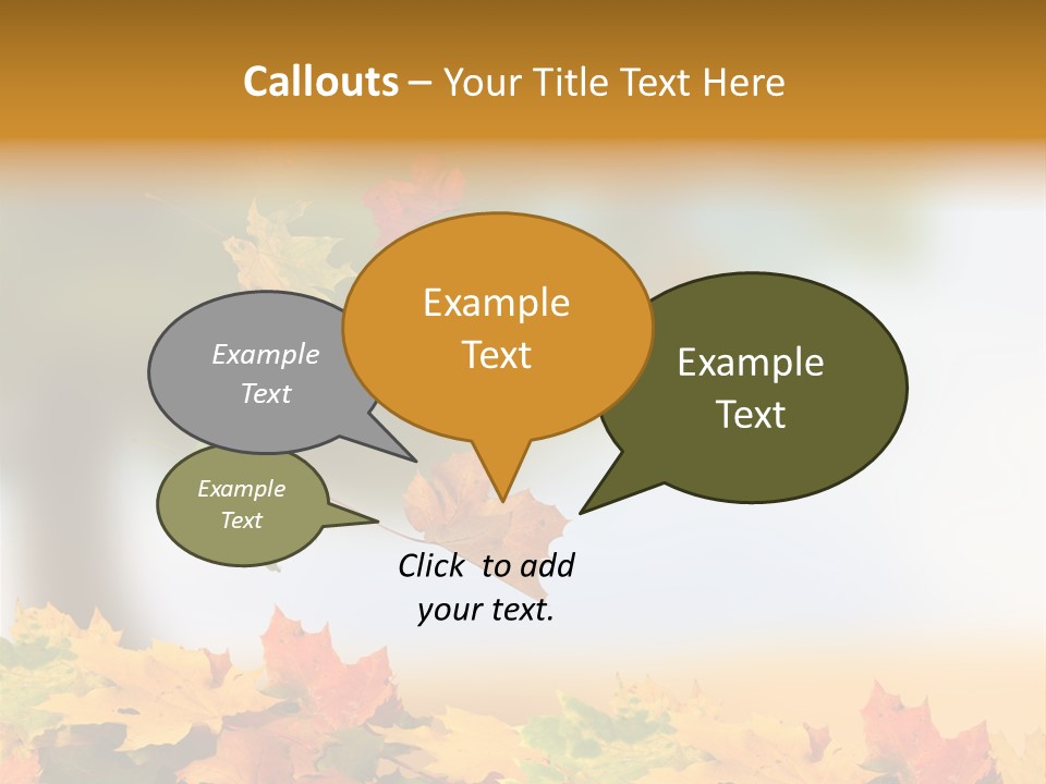 Bokeh Clean Seasonal PowerPoint Template