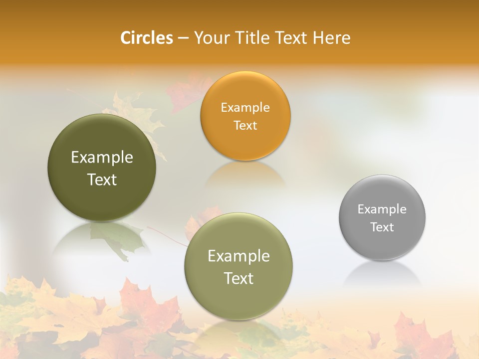 Bokeh Clean Seasonal PowerPoint Template