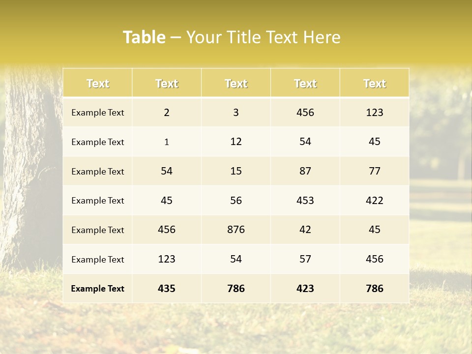 Tree Day Mobility PowerPoint Template