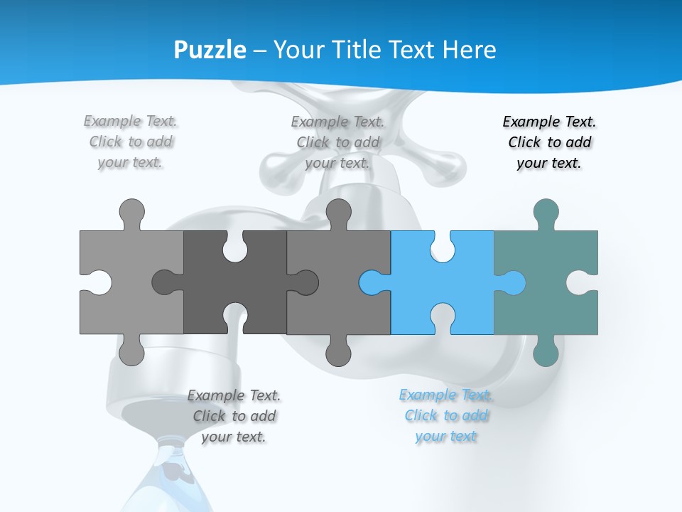 Raindrop Pipe Shiny PowerPoint Template