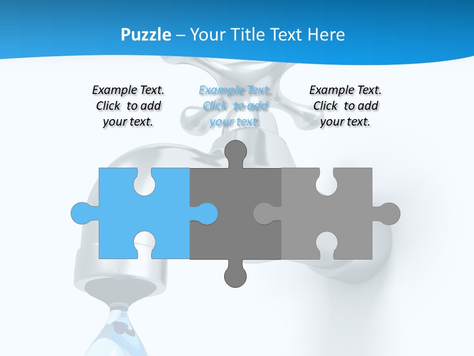 Raindrop Pipe Shiny PowerPoint Template