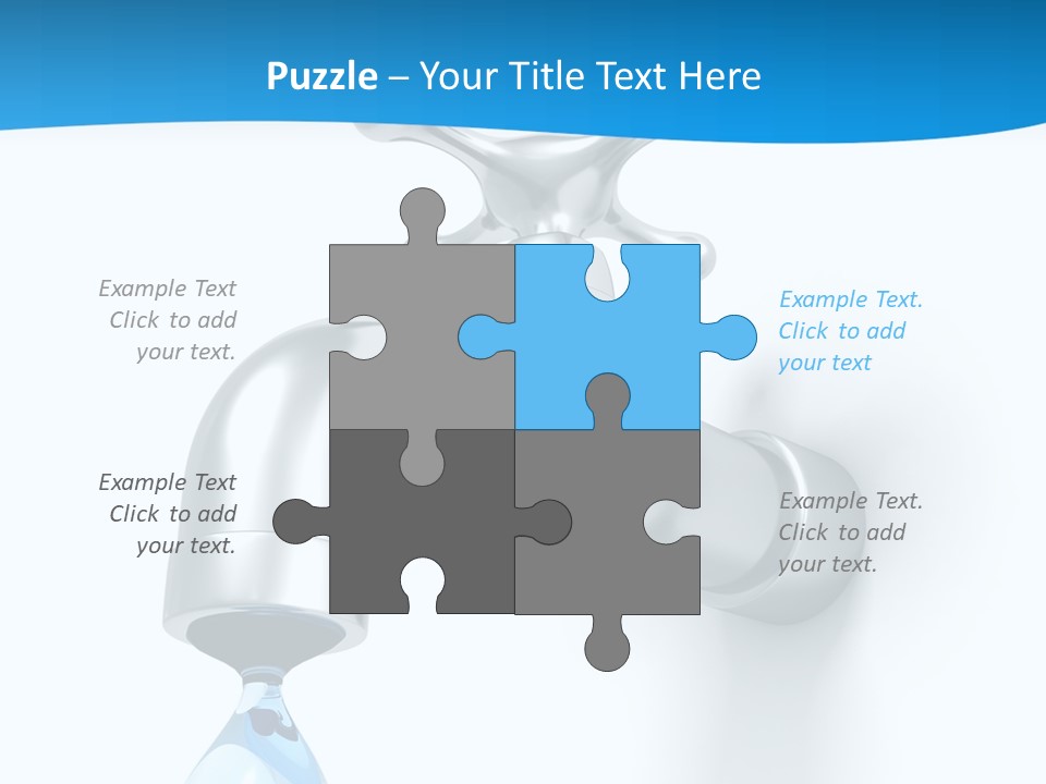 Raindrop Pipe Shiny PowerPoint Template