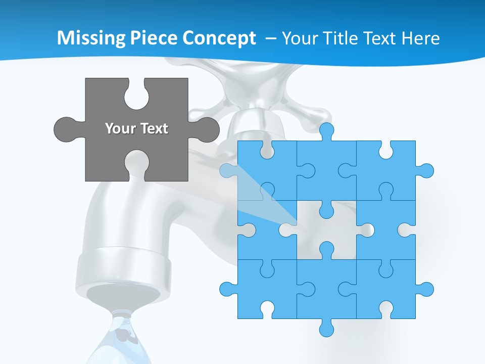 Raindrop Pipe Shiny PowerPoint Template