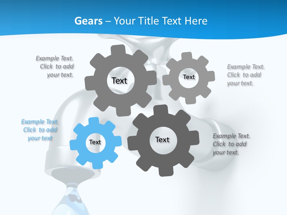 Raindrop Pipe Shiny PowerPoint Template