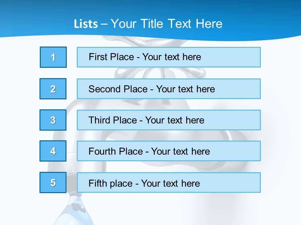 Raindrop Pipe Shiny PowerPoint Template