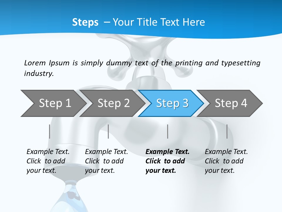 Raindrop Pipe Shiny PowerPoint Template