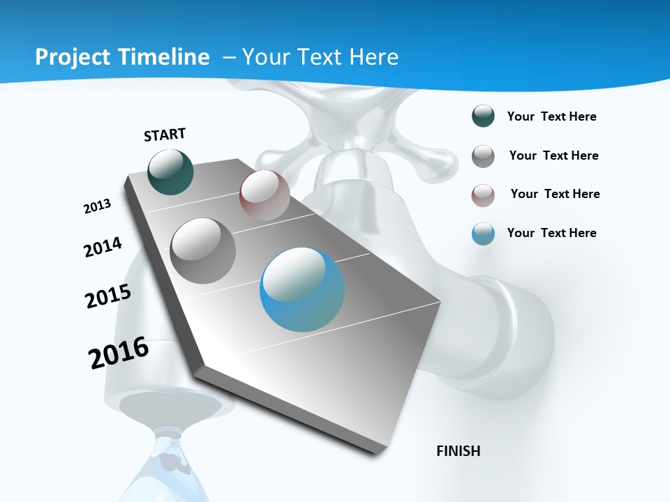Raindrop Pipe Shiny PowerPoint Template