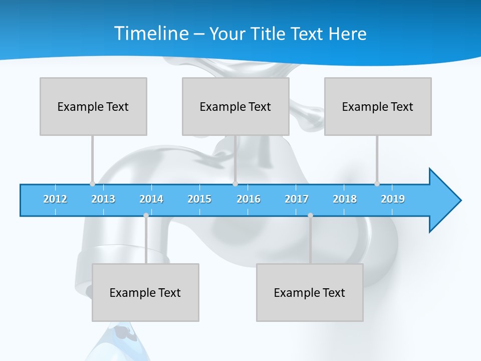 Raindrop Pipe Shiny PowerPoint Template