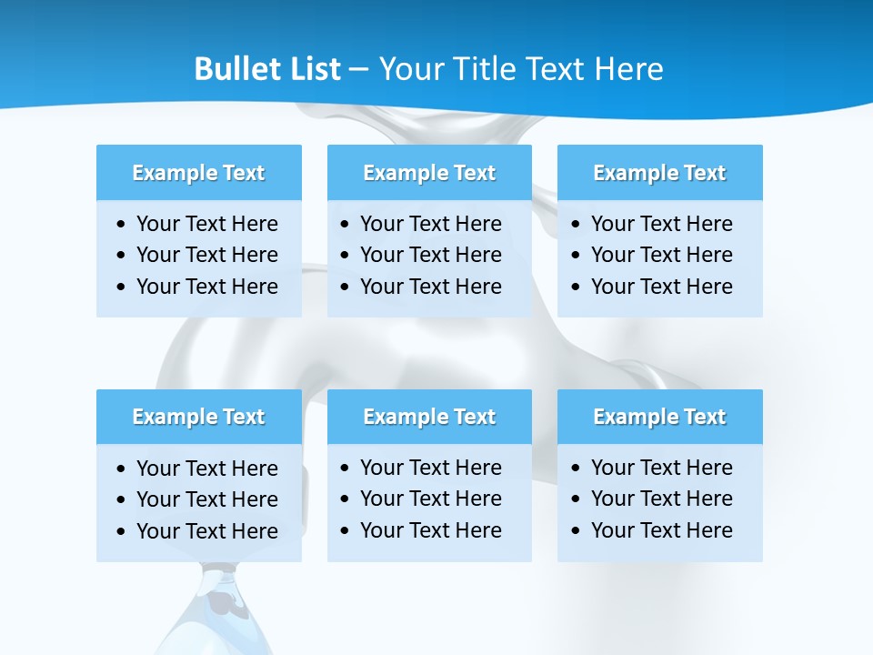 Raindrop Pipe Shiny PowerPoint Template