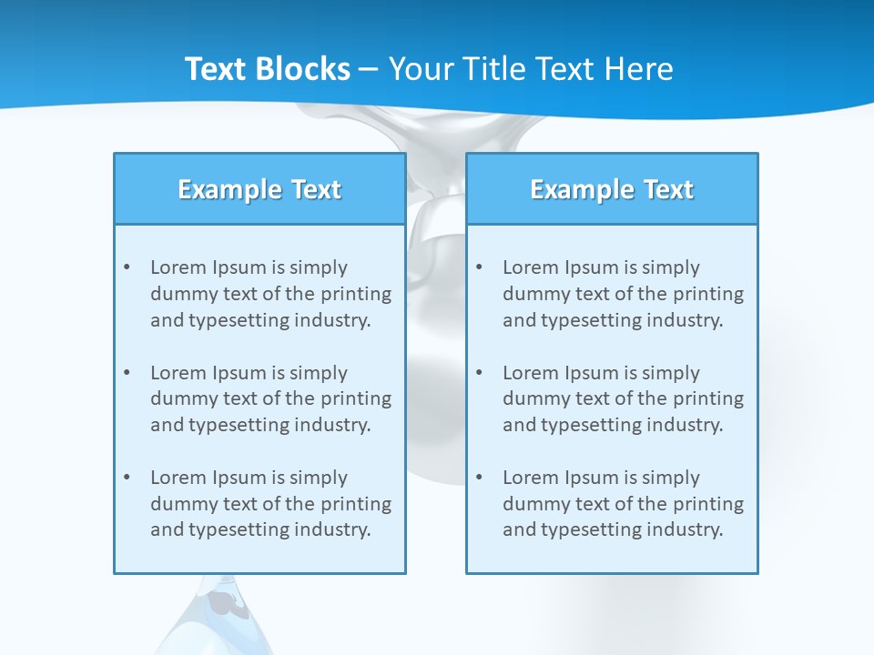 Raindrop Pipe Shiny PowerPoint Template