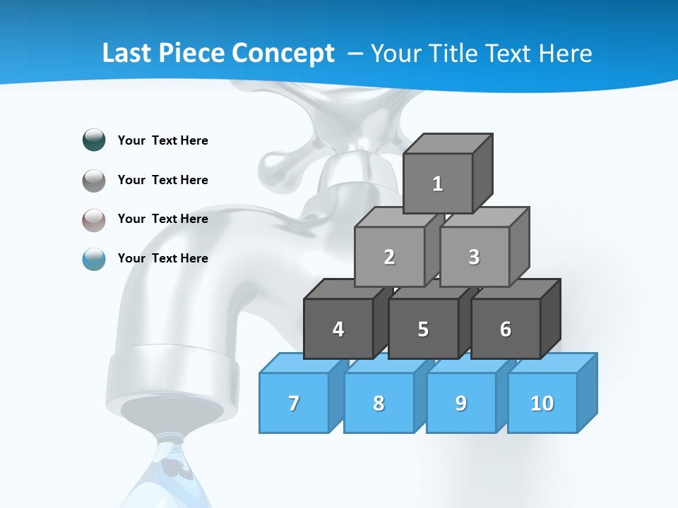 Raindrop Pipe Shiny PowerPoint Template