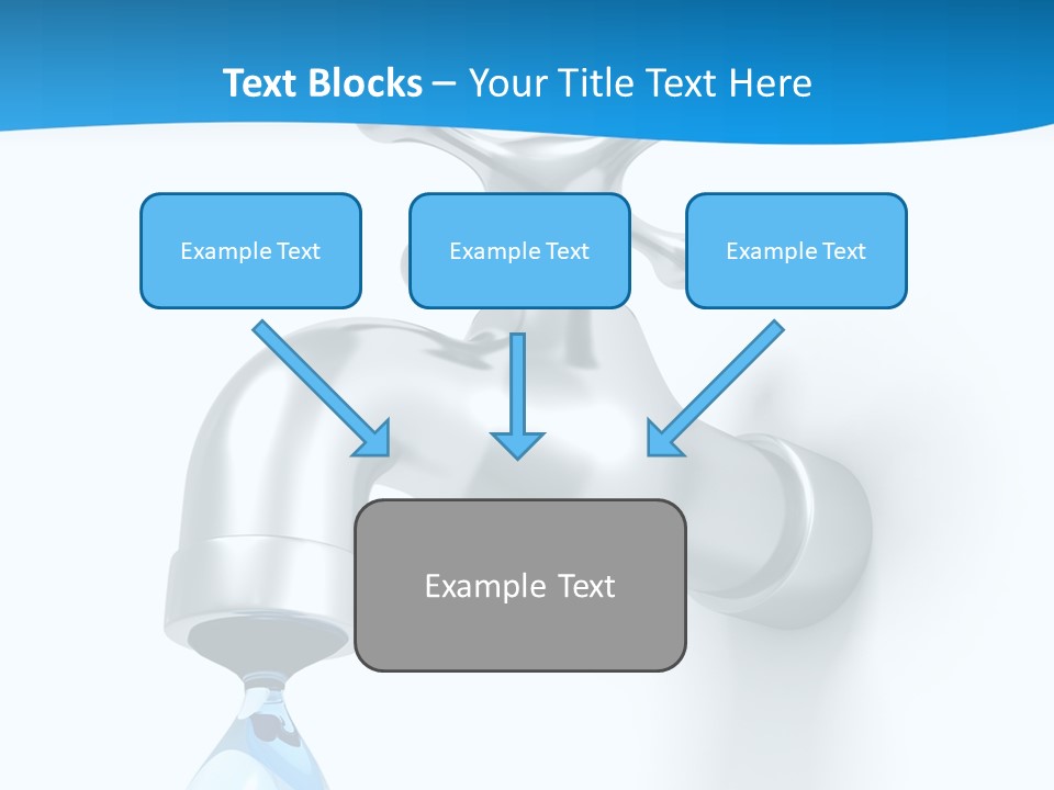 Raindrop Pipe Shiny PowerPoint Template