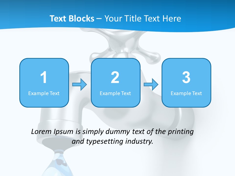 Raindrop Pipe Shiny PowerPoint Template
