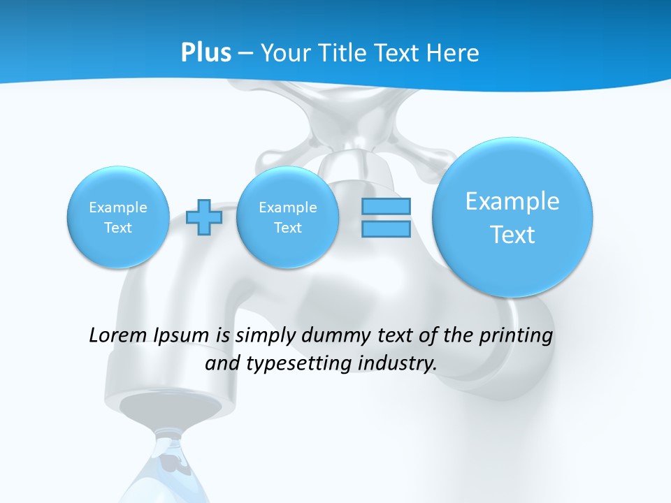 Raindrop Pipe Shiny PowerPoint Template