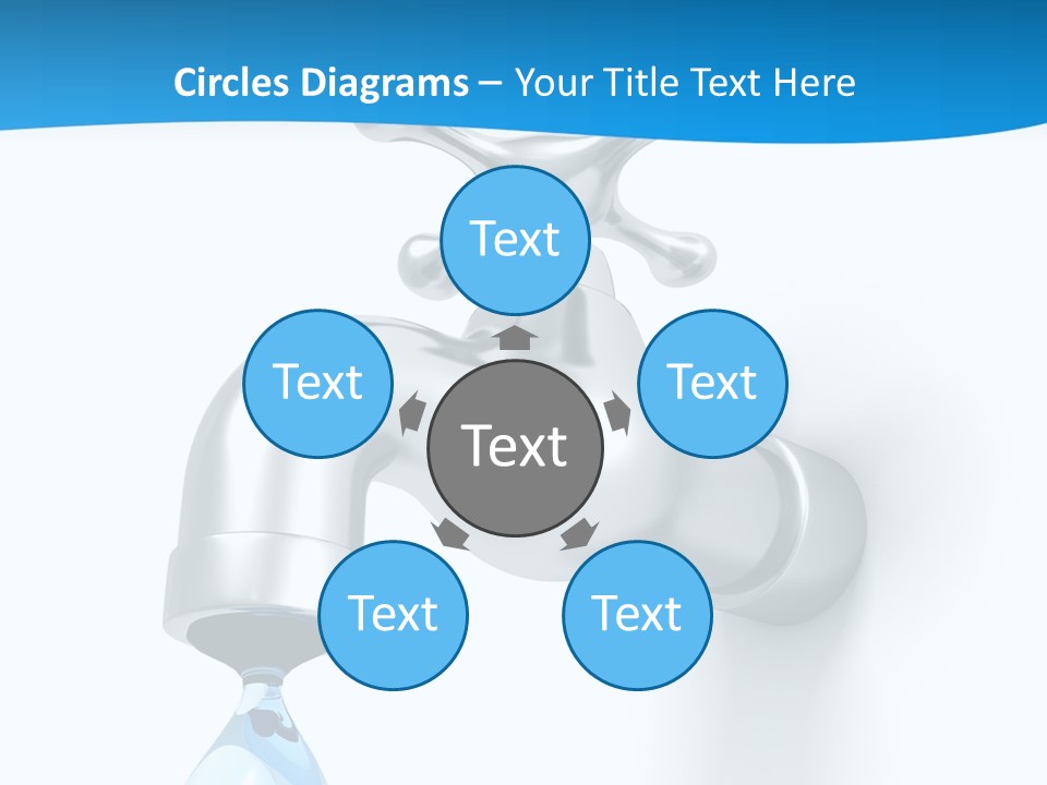 Raindrop Pipe Shiny PowerPoint Template