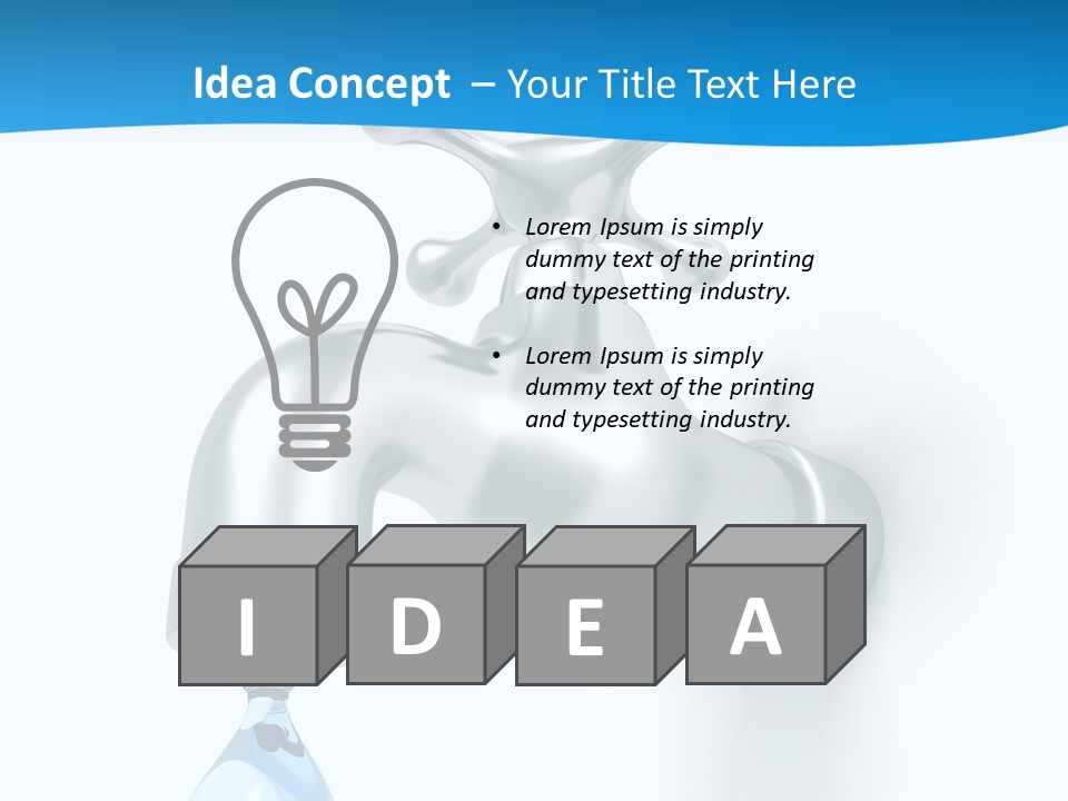 Raindrop Pipe Shiny PowerPoint Template