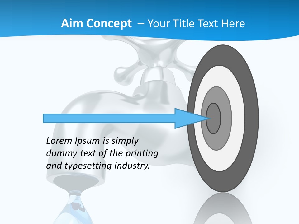 Raindrop Pipe Shiny PowerPoint Template