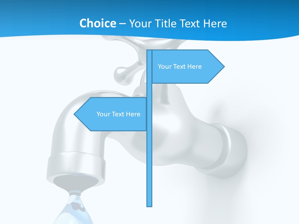 Raindrop Pipe Shiny PowerPoint Template