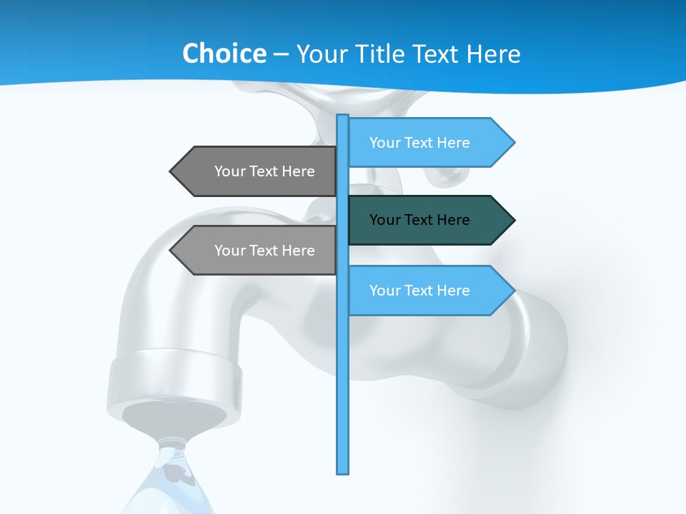 Raindrop Pipe Shiny PowerPoint Template